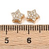 Brass Micro Pave Clear Cubic Zirconia Multi-Strand Links KK-K407-43G-3