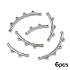 6Pcs 3 Styles Boho Style 304 Stainless Steel Chandelier Component Links STAS-YW0003-63P-1