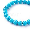 Synthetic Turquoise Beads Stretch Bracelets BJEW-F380-01-B03-2