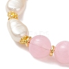Imitation Gemstone & ABS Imitation Pearl Acrylic Beaded Bracelets for Women BJEW-JB12157-03-4