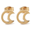 PVD Vacuum Plating 304 Stainless Steel Stud Earrings for Women EJEW-A048-43B-G-1