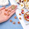 10Pcs Gemstone Charm Pendant Crystal Quartz Healing Natural Stone Pendants Buckle for Jewelry Necklace Earring Making Cra JX599C-3