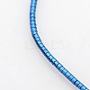 Electroplate Non-Magnetic Synthetic Hematite Column Beads Strands G-J210D-M-3