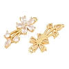 Brass Micro Pave Cubic Zirconia Pendants CU-CBA7392-12G-01-2