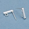 304 Stainless Steel Stud Earring Findings X-STAS-G224-21S-03-3