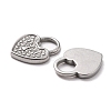 304 Stainless Steel Charms Cabochon Setting for Enamel STAS-B024-90P-2