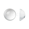 Transparent Half Round Glass Cabochons GGLA-R027-30mm-1