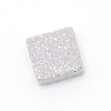Glitter Glass Cabochons GLAA-WH0018-91A-2