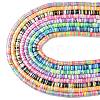 8 Strands 8 Colors Handmade Polymer Clay Beads CLAY-CJ0001-93-1