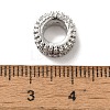 Brass Micro Pave Colorful Cubic Zirconia European Beads KK-C072-15P-3