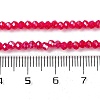 Baking Electroplate Glass Beads Strands X-DGLA-A039-J4mm-B21-4