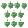 Imitation Jade Glass Pendants GLAA-YW0003-01A-1