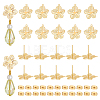 20Pcs Brass Stud Earring Findings KK-UN0006-23-1