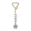 Valentine's Day Alloy Enamel & Acrylic Pendant Decorations HJEW-JM01837-S-2