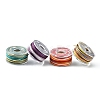 25 Rolls 25 Colors Round Segment Dyed Waxed Polyester Thread String YC-YW0001-02C-5