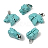 Synthetic Turquoise Pendants G-B127-02P-07-2