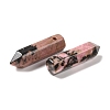Natural Rhodonite Pointed Pendants G-D460-01S-3