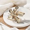 Flower Alloy Adjustable Rings for Women RJEW-B108-01KCG-3