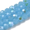 Imitation Jade Glass Beads Strands EGLA-A035-J8mm-L07-1