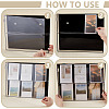 2-Tier Rectangle Wall Mounted Acrylic Baseball Card Display Cases with Magnetic Lid ODIS-WH0331-19A-4