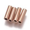 Ion Plating(IP) 304 Stainless Steel Tube Beads STAS-L216-23G-RG-1
