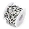 Rack Plating 304 Stainless Steel Shell Shape Link Chains CHS-N009-03P-2
