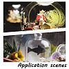 6 Sets 2 Colors Cat's Head Glass Dome Cover AJEW-DR0001-07-7