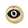 Handmade Lampwork Evil Eye Pendants ZIRC-L102-15G-05-2