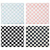 4Pcs 4 Colors PU Imitation Leather Cosmetic Pouches AJEW-AN0007-42-1