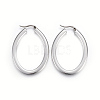 Tarnish Resistant 304 Stainless Steel Hoop Earrings EJEW-F178-14P-1