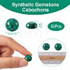 Synthetic Malachite Cabochons G-R416-12mm-38-3
