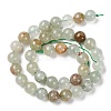 Natural Green Rutilated Quartz Beads Strands G-Q1001-A03-03-2