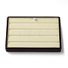 Slotted PU Leather & Wood Display Stands ODIS-H003-01B-1