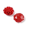 Synthetic Coral 3D Flower Rose Beads CORA-L046-D08-2