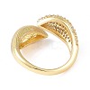 Brass Cuff Finger Rings RJEW-H227-02G-04-2