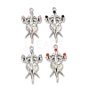 Alloy Rhinestone Pendants FIND-L023-08P-1