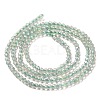 Electroplate Transparent Glass Beads Strands X-GLAA-H021-01A-FR07-5