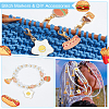 Food Theme Pendant Stitch Markers HJEW-AB00376-4