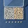 250Pcs 2 Colors CCB Plastic Beads CCB-FS0001-10-9