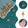60pcs 6 styles Brass Cup Pearl Peg Bails Pin Pendants FIND-AR0005-35-3