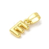 Rack Plating Brass Charms KK-C053-04G-E-2