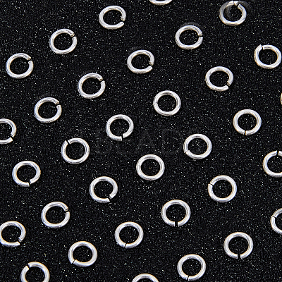 50Pcs 925 Sterling Silver Open Jump Rings STER-BBC0006-18A-1