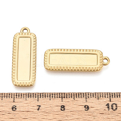 304 Stainless Steel Pendant Cabochon Settings STAS-N108-65G-1