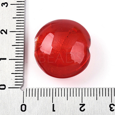 Handmade Silver Foil Glass Beads SLF20mmY-03-1