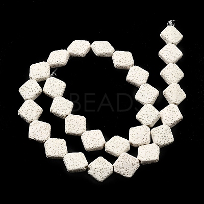 Dyed Natural Lava Rock Beads Strands G-A264-A03-01C-1
