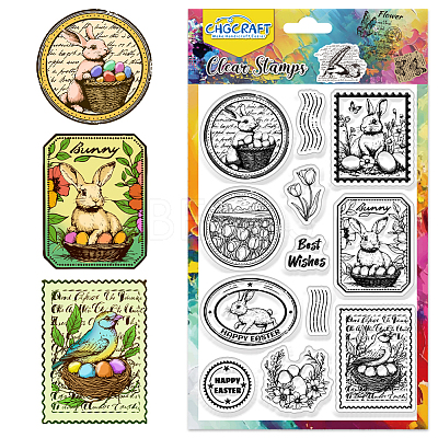 PVC Plastic Clear Stamps DIY-WH0618-0326-1