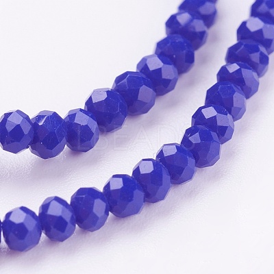 Faceted Imitation Jade Glass Beads Strands X-GLAA-R135-2mm-27-1