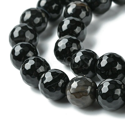 Natural Onyx Round Beads Strand G-L084-12mm-28-1