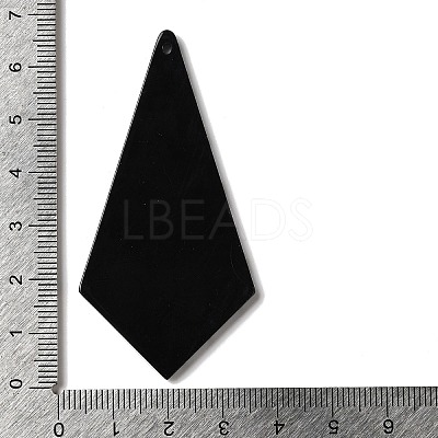 Printed Kite Acrylic Big Pendants OACR-L018-14D-1