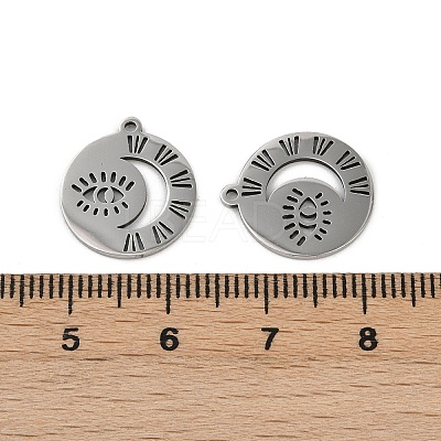 201 Stainless Steel Pendants STAS-U052-02A-P-1